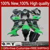 Kawasaki Ninja ZX 10R ZX10 10 R 1000 CC ZX10R 08 09 10 BODY 56NO.45 1000CC ZX1000C ZX-10R 2008 2009 2010 ZX1000 08-10 BodyWork Kit Green Black New