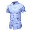 Moda 9 Styl Projekt Krótki Rękaw Dorywczo Koszula męska Drukuj Bluzka Letnia Odzież Letnia Plus Asian Size M-XXXL 4XL 5XL 210714