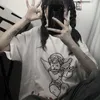 BiggOrange Harajuku T Shirt Aesthetic Gothic Punk cartoon Short Sleeve O Neck Top Summer Loose Oversize Streetwear Tshirt 210722