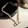 Modetrend Kreativitet Geometrisk kristallhalsband för kvinnor Topp tempeerament smycken halskedjor inlagd högkvalitativ AAA Zircon 3570061
