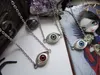 Vintage Brons Turkish l Evil Devil Eyes Halsband Pendel Punk BFF Statement Steampunk Choker För Kvinnor Häxa Gotisk Smycken Present