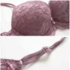 Soutien-gorge sexy en dentelle florale pour femmes, super push-up, multicolore, bralette, culotte de sous-vêtements, ensemble de lingerie X0526