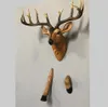 Créatif à travers le mur cerf objets décoratifs 3D art tridimensionnel tête de cerf tenture murale fond décoration murale de l'entreprise d'ameublement