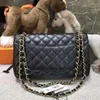 Bolsos de noche Bolso de lujo para mujer Moda de alta calidad Casual Plaid Cadena Bolsa de hombro Cowhie y Lambskin Classic Designer Flap