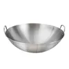 Pentole 1pc Padella per uso domestico Wok Pentola da cucina binaurale