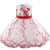 Été bébé fille vêtements princesse robe nouveau-né pour fille fête robe de mariée infantile 1 an anniversaire fille tutu robe de baptême 210312