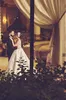 الفاخرة دبي فستان الزفاف مثير السباغيتي الرقبة الرباط appliqued مطرز أثواب الزفاف مخصص vestidos دي novias