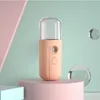 30ml Nano Mist Sprayer Novedad Iluminación Portátil Mini Handheld Verano Hidratante Facial Face Steamer Humidificador Cool-Mist Spray Belleza Cuidado de la piel