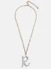 LUNA CHIAO bijoux fantaisie perle d'eau douce 22 lettres Alphabet initiales pendentif colliers pour femmes