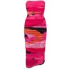 Mesh jurk vrouwen 2021 nieuwe strapless rood zwart sexy bodycon backless party club runway y1006