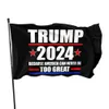 US STOCK 90 * 150CM Trump Drapeau 2024 Drapeau des élections Bannière Donald Trump Garder America Super à nouveau 5 Styles Drapeau Polyester