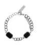 Neutralny minimalistyczny ins łańcuch niszowy chłodno styl bransoletka modna marka fajne czarne klejnoty Łączenie para biżuteria trend akcesoria