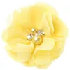 Neonate 6 cm Tessuto in chiffon Fiori per FAI DA TE Fasciature Corsage Kids Hairstsiccts Capelli Clip Accessori per capelli Hairpin Headwear AW09