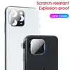 Câmera quente filme temperado vidro para iPhone 11 Pro Max câmera de metal lente traseira protetor de tela titânio Capa completa com caixa de varejo