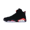 Первоначально 6 Jumpman Carmine 6S Basketall Shoes Infrared White Sky Blue Black Sneakers Sports Sports с оригинальным размером коробки и размером карты 7-13