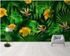 Wallpapers Custom Po Mural 3d Wallpaper Modern Simple And Fashionable High-end Green Plants Decor Living Room For Walls 3 D