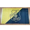 Bandiera della squadra di calcio olandese Old SBV Vitesse Nera 3 * 5ft (90 cm * 150 cm) Bandiere in poliestere Banner decorazione volante casa giardino Regali festivi