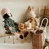 Nordic Cartoon Rabbit Plush Toys Baby Boy Girl Cute Long Ears Bunny Doll for Kids Soft Stuffed Sleeping 210728