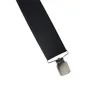 Mens 35cm Unisex Solid Straight Clip Rawhide Suspender Genuine Leather Brace 110cm 130cm Extended Size Vintage Groomsmen Gifts