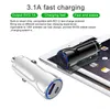 5V 2.1A 듀얼 USB 포트 led 가벼운 차 충전기 어댑터 아이폰 X 8 플러스 삼성 S9 Note8 HTC LG 휴대 전화 OM-T2