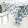 Table Cloth Tropical Plants Decorative Dining Kitchen Tablecloth With Leaves Printing Decoration Elegant Rectangular Cover1