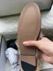 Venda imperdívelMocassins de couro genuíno de designer Fur Muller chinelo com fivela Moda feminina Princetown Senhoras Casual Fur Muller Flats