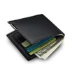 HBP-2021 الرجال المحافظ أضعاف محفظة قصيرة جلد مصمم أسود محافظ نمط حاملي بطاقة محفظة عملة مع صندوق