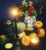 Halloweenowa ozdobna sztuczna pomarańczowa biała duża duża bania do jesieni dziękczynienia dekorowanie wyskakuje wyświetlacz moochung y201015