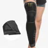 Cotovelo joelheiras esportes kneepad alongamento de alongamento de perna longa suporta equipamento de fitness exercício de ciclismo de ciclismo pressão de malha