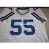 Aangepaste 001 Brian Bosworth # 55 lb genaaid retro-jersey voetbal jersey Size S-4XL of Custom Any Name of Number Jersey