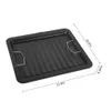 1pc grill panna non pinne stekpanna sten rektangel camping utomhus köksredskap bbq bakning bricka grillplatta accessorie 210724