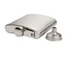 With Funnel 6oz Hip Flask Stainless Steel 6 oz Ounce Flasks Capacity Stainless-Steel Hip-Flask Portable Flagon 170ml Outdoor Whisky Stoup