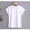 2021 new arrival cotton floral print t shirt women 4XL summer tops short sleeve graphic tees o-neck tshirt modis tee shirt femme X0628