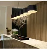 Modern Geometry Metal Pendant Lamp Lights Acrylic Living Room Led Light Dining