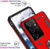 Shockproof Armor Telefoon Gevallen Magnetische Ring Stand Cover Voor Samsung Galaxy S22 Plus S21 FE Note 20 Ultra 10 9 8 A50 A80 A31 A51 A71 A02S A32 A52 A72 A13 A33 A53 A03 CORE A73 5G