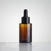 Barrafas de perfume de óleo essencial de vidro new30ml garrafas líquidas de reagente líquido Garrafa-gotas de garrafa de garrafa de ombro cilíndrica clara / fosco / âmbar rrd11