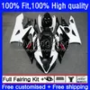 Feedings de molde de injeção para Suzuki GSX-R1000 GSXR1000 K5 2005-2006 Bodywork 26no.4 GSXR 1000 CC 1000CC 05 06 GSXR-1000 2005 2006 Motocicleta OEM Vermelho Preto Bodys Branco