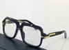 Vintage vierkante bril frame voor mannen goud zwart heldere lens bril brillen mannen mode zonnebrillen frames met doos