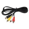2021 1,8m 9 Pin 3rca Audio Video AV-kabel för SEGA Genesis 2 3 Game AV-anslutningsadaptersladd Tråd för SEGA-genesis