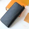 10A L Bag Bag zipper Wallet Men Fashion High Canvas Card Card حامل القابض المحفظة بالسيدات مصمم مصمم فاخر Orange L014