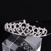 Kızların baş parçaları kristal tiara taç rhinestone kafa bandı saç bantları parti mücevher aksesuarları prenses headdress