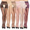 Open Crotch Sexy Stocking One Size High Elastic Women Sexy Lingerie Perspective Hollow Out Underwear Uniform Nightclubs