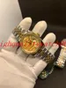 2021new version Fashion Unisex Watch 36mm Yellow Dial Watches Sapphire Glass Asia ETA 2813 Movement Automatic Mens Women's