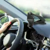 Noir 360 rotatif voiture clip support montage tableau de bord vue navigation créative pour 3.5-6.5 pouces téléphone intelligent pince voitures téléphones support