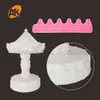 Large Crown Silicone Mold Relief Fondant Impression Flower Mould Cake Decorating Tool Sugarcraft Cake Molds Baking Accessories 210225