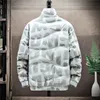 Winter Thick Warm Parka Coat Men New Fashion letter short Jacket Male Cotton Padded Warm Parkas