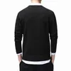 Embroidery Clothing Sweater Men Casual O-neck Pull Homme Knitted Cotton Pullover Men Autumn Fashion Jumper Sweater Cute Oversize 210601