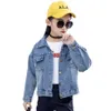 Giacca di jeans per ragazze Cappotti ricamati per bambini Abbigliamento primavera autunno floreale 6 8 10 12 14 210528