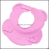 Casquettes Bébé, Maternité Réglable Bébé Douche Sile Shampooing Oreille Protection Cap Enfants Bain Visière Chapeau Cheveux Lavage Bouclier Drop Delivery 2021