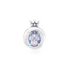 Clear CZ Princess Crown Lettera O Perline di cristallo per argento 925 Braccialetti con ciondoli originali Fai da te 2019 Perline con ciondoli per creazione di gioielli Q0531